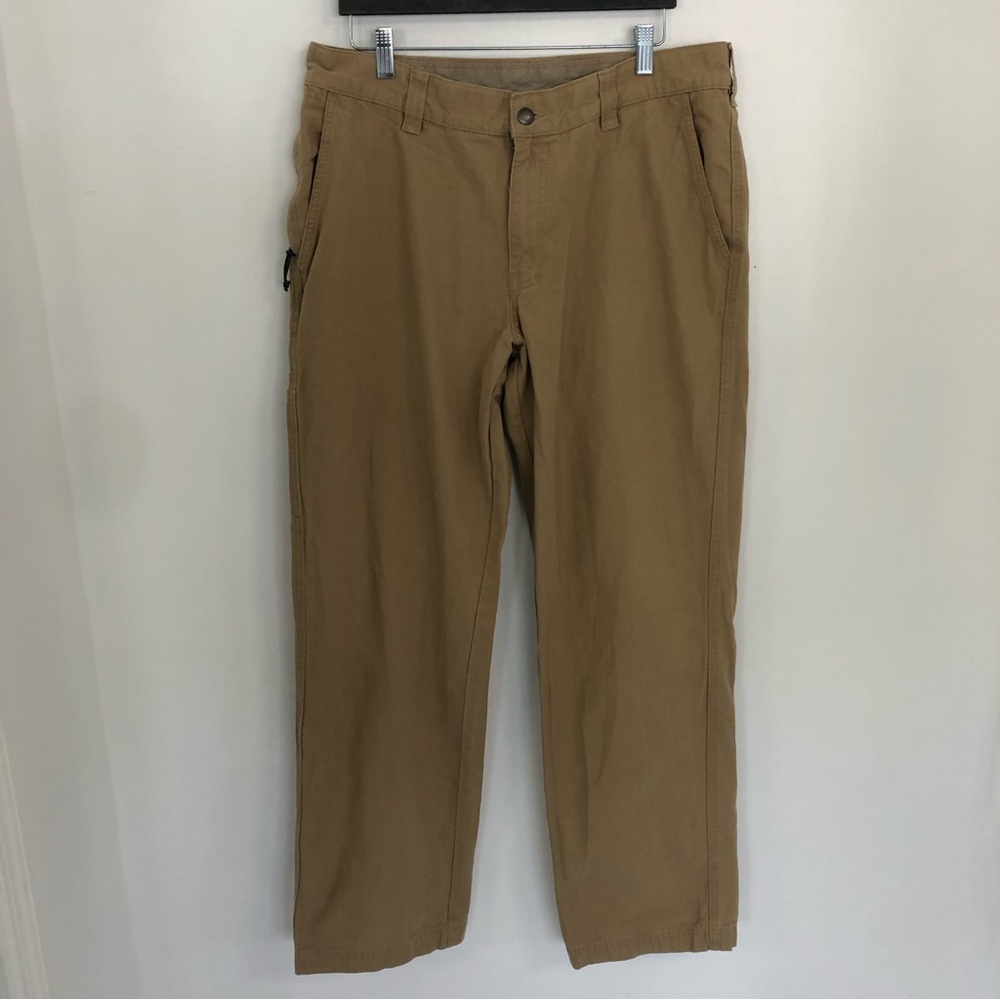 COLUMBIA Sportswear Men’s Tan Canvas Utility Pants Sz 36W 32L